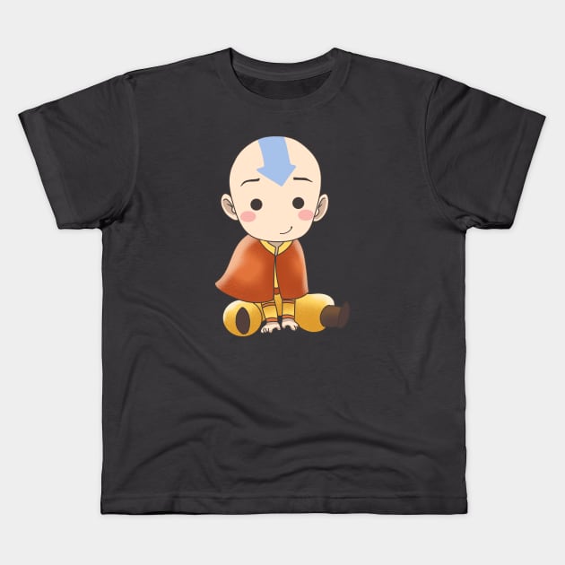 Avatar Aang Kids T-Shirt by scout_mochi